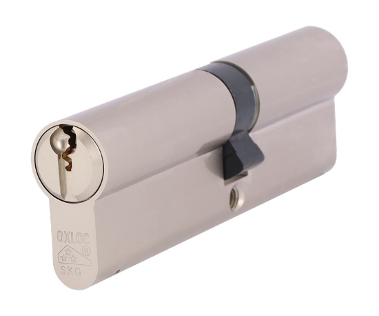 Afbeeldingen van OXLOC Profielcilinder dubbel O7 vernikkeld 45/55MM SKG**