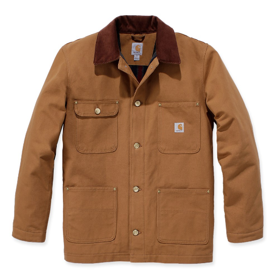Afbeeldingen van CARHARTT Jas Firm Duck Chore 103825 bruin XL