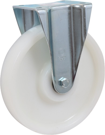 Afbeeldingen van KELFORT Bokwiel EV wit polyamide 250MM met rollager 1400kg