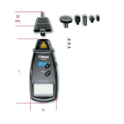 Afbeeldingen van BETA Tachometer digitaal 1760/TC2