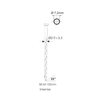 Afbeeldingen van KITPRO BASSO Nagels Z 21° Z100 3000x