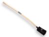 Afbeeldingen van ATLAS Kabelschop zwart 16CM ½ opgebogen onderkant recht met batsesteel 130CM