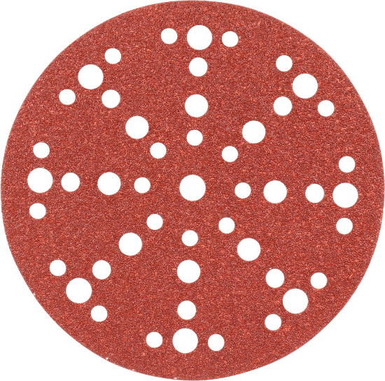 Afbeeldingen van KELFORT Klitschuurschijf rood 49-gat 150MM K60 10x