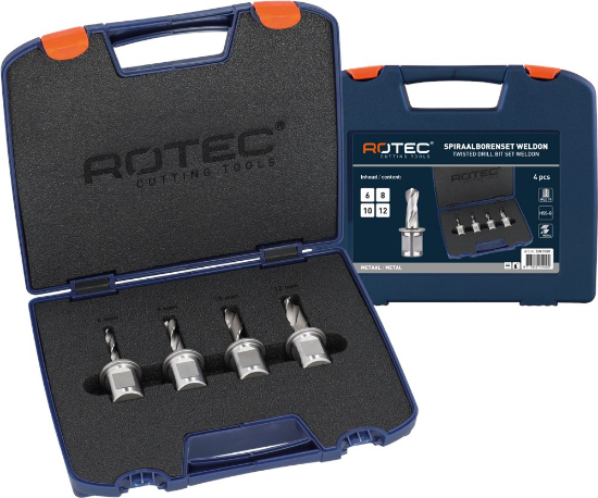 Afbeeldingen van ROTEC Metaalborenset HSS 538 WELDON 19 4-delig 6-12MM