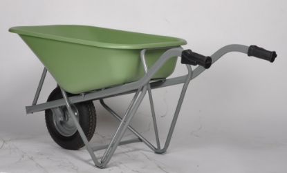 Afbeeldingen van MATADOR Kruiwagen Profi-Max Plus HDPE bak groen 90L