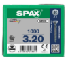Afbeeldingen van SPAX Universele schroef verzonkenkop WIROX voldraad PZ1 3X20MM