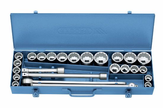 Afbeeldingen van GEDORE Dopsleutelset ¾" D 32 EMAU-2 UD-profiel MM+INCH 25x