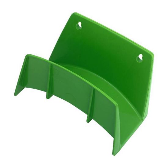 Afbeeldingen van Slanghouder wand kunststof groen