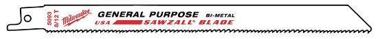 Afbeeldingen van MILWAUKEE Reciprozaagblad hout/metaal/kunststof 200MM 8/12TPI 5x