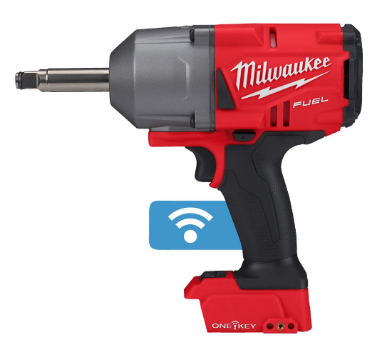 Afbeeldingen van MILWAUKEE Accu slagmoersleutel ½" M18ONEFHIWF12E-0X ONE-KEY met frictiering en verlengde as (75MM) BODY