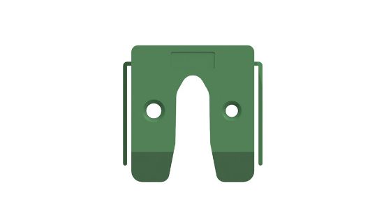 Afbeeldingen van GEBR. BODEGRAVEN Uitvulplaatje KS groen met stelpootjes 10MM 50X50MM