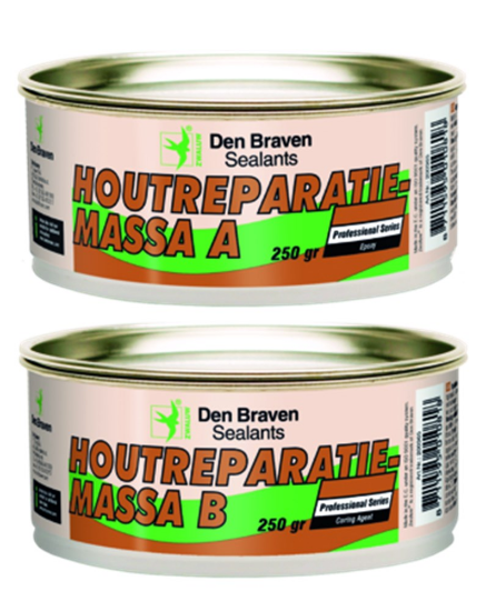Afbeeldingen van ZWALUW Houtreparatiemassa 2 componenten A+B naturel 2x 250g