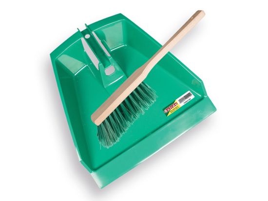 Afbeeldingen van SOLIDE Stofblik kunststof 39CM met PPN handveger