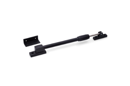 Afbeeldingen van DX Telescopische raamuitzetter zwart-zwart naar binnen- & buitendraaiend 325-445MM