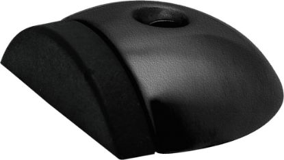 Afbeeldingen van OXLOC Deurbuffer RVS zwart vloer 56X15MM