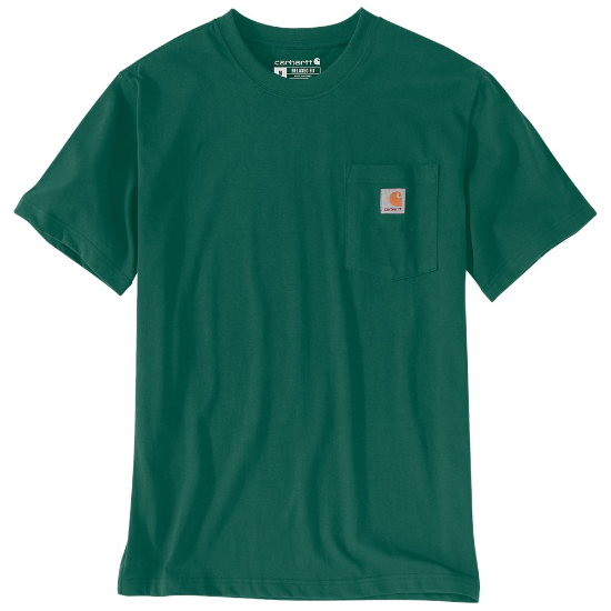 Afbeeldingen van CARHARTT T-shirt met zak K87 103296 north woods heather S