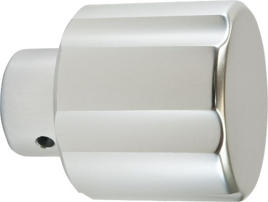 Afbeeldingen van OXLOC Knop O7 rond model messing vernikkeld t.b.v. profielcilinders met knop