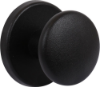 Afbeeldingen van OXLOC Voordeurknop aluminium zwart op rozet rond 60MM