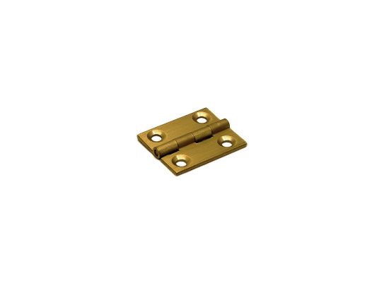 Afbeeldingen van Smalscharnier recht massief messing 30X25MM