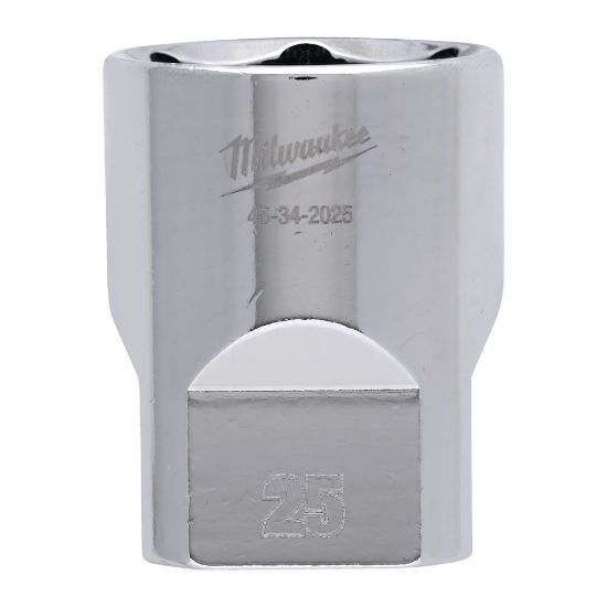 Afbeeldingen van MILWAUKEE Dop ½" metrisch FOUR FLAT 25MM