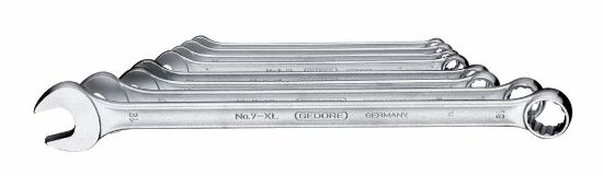 Afbeeldingen van GEDORE Ringsteeksleutelset extra lang 7 XL-080 8-19MM 8x