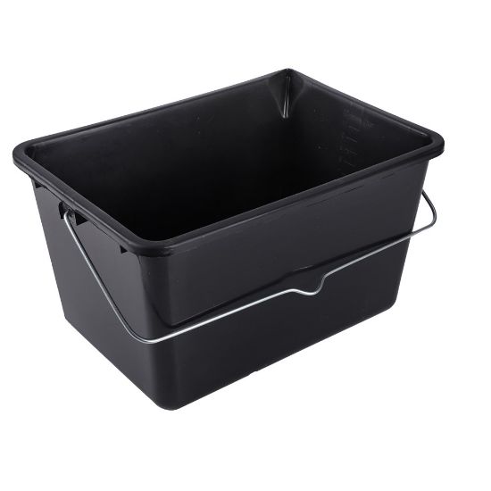 Afbeeldingen van COPENHAGEN PRO Verfemmer kunststof zwart met metalen hengsel 12L