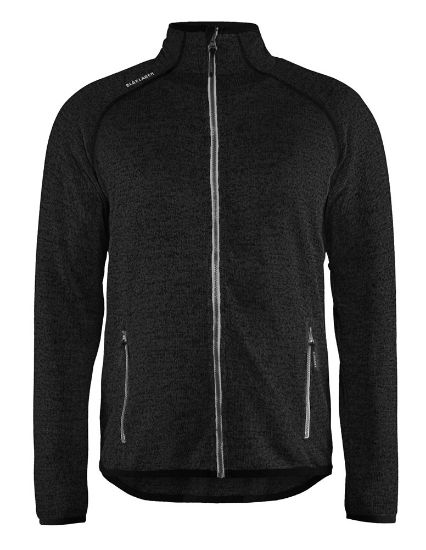 Afbeeldingen van BLÅKLÄDER Gebreid vest 4942 antraciet/wit XS