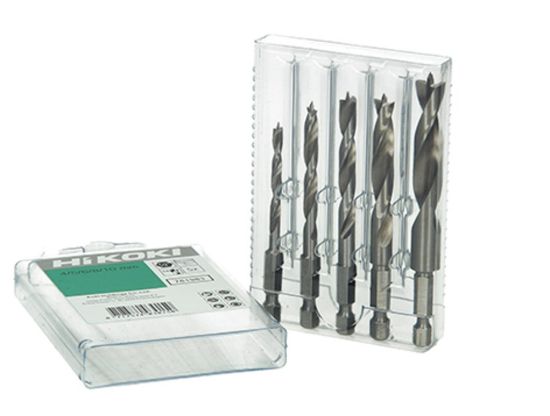 Afbeeldingen van Spiraalborenset hout ¼'' zeskant 4-10MM 5x