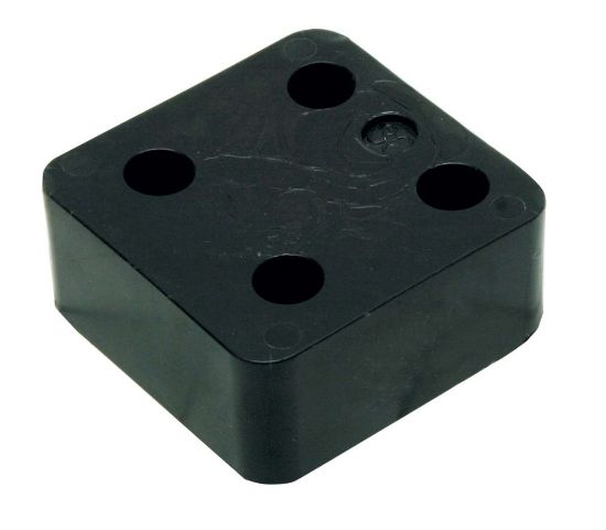 Afbeeldingen van GEBR. BODEGRAVEN Drukplaat KS zonder sleuf zwart 30MM 70X70MM