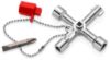 Afbeeldingen van KNIPEX Schakelkastsleutel lang 001103