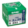 Afbeeldingen van SPAX Universele schroef verzonkenkop WIROX voldraad PZ1 2,5X25MM