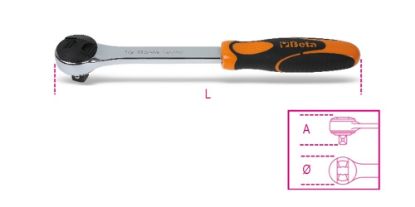 Afbeeldingen van BETA Omschakelbare ratel ½" 48-tands 920/55Q