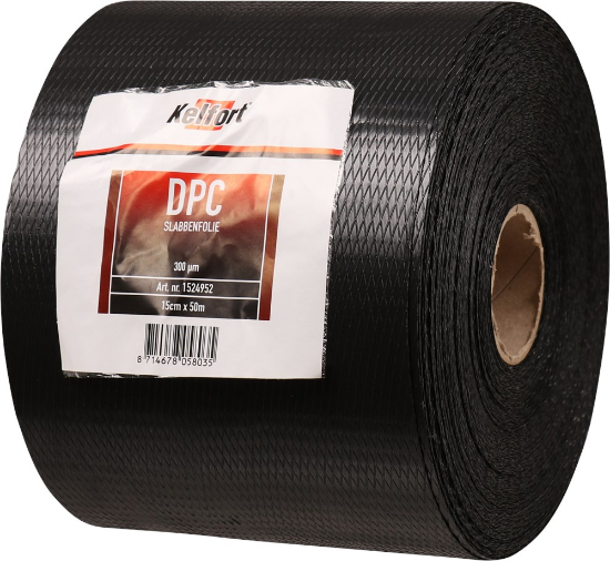 Afbeeldingen van KELFORT DPC-slabbenfolie 300mu 15CM 50M