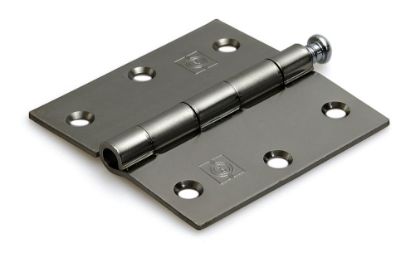 Afbeeldingen van DX Scharnier rechte hoeken + losse pen staal VZ 76X76MM