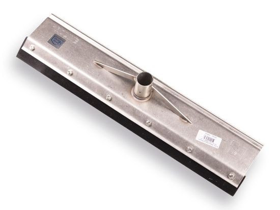 Afbeeldingen van PROLINE Mestschuiver recht 55CM RVS met canvas rubber