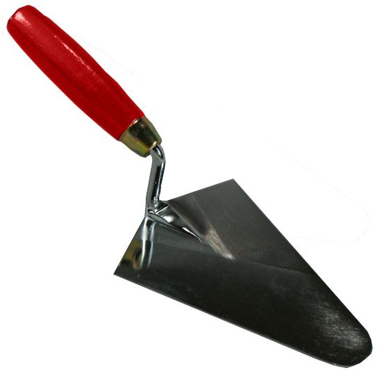 Afbeeldingen van MELKMEISJE Eerste steens troffel verchroomd 160MM