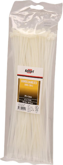 Afbeeldingen van KELFORT Bundelbandjes nylon transparant 292X3,6MM