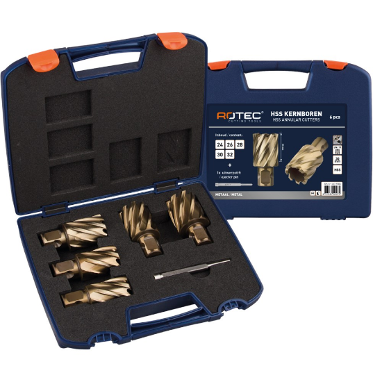 Afbeeldingen van ROTEC Kernborenset HSS-XE GOLD 537 universeel 19 6-delig 24-32MM