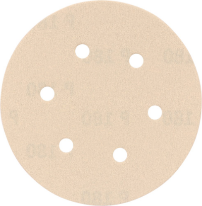 Afbeeldingen van KELFORT Klitschuurschijf wit 6-gat 150MM K180 10x