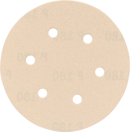Afbeeldingen van KELFORT Klitschuurschijf wit 6-gat 150MM K180 10x