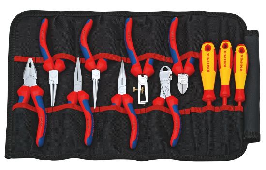 Afbeeldingen van KNIPEX Gereedschapsroltas elektro set 11x