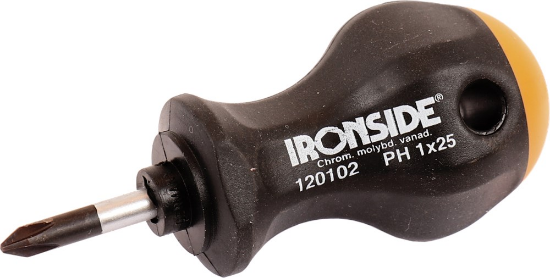 Afbeeldingen van IRONSIDE Schroevendraaier STUBBY PH1 25MM