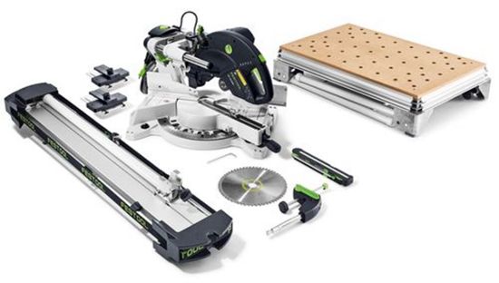 Afbeeldingen van FESTOOL Afkortzaag KAPEX KS 120 REB-Set-MFT 260MM 1600W inclusief accessoires