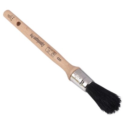 Afbeeldingen van COPENHAGEN PRO Universeel patentkwast 3* zwart Chinees varkenshaar met FSC houten steel 8