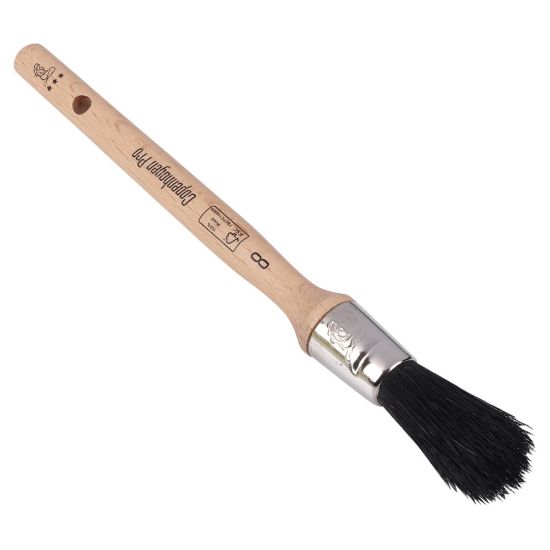 Afbeeldingen van COPENHAGEN PRO Universeel patentkwast 3* zwart Chinees varkenshaar met FSC houten steel 8