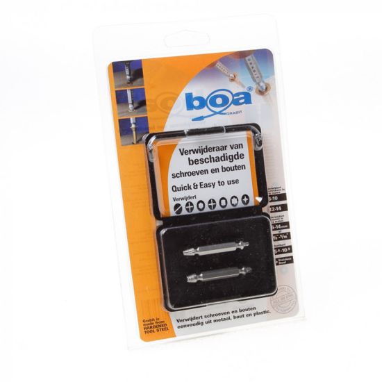 Afbeeldingen van BOA Schroef- en boutverwijderset extra hard Nr. 2/3 2x
