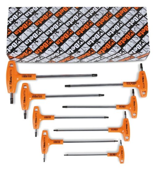 Afbeeldingen van BETA Haakse stiftsleutelset TORX 97TTX/S8 8x