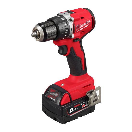 Afbeeldingen van MILWAUKEE Accu klopboormachine compact M18BLPDRC-502C 18V 2x 5,0Ah in HD-Box