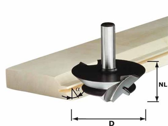 Afbeeldingen van FESTOOL Verlijmfrees HW schacht 12MM 64X27MM