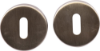Afbeeldingen van OXLOC Rozet sleutelgat RVS rond kunststof onderrozet 52X11MM